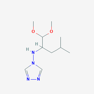 N-(1,1-Dimethoxy-4-methylpentan-2-yl)-4H-1,2,4-triazol-4-amine - 652538-55-1