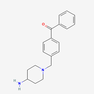 {4-[(4-Aminopiperidin-1-yl)methyl]phenyl}(phenyl)methanone - 713497-30-4