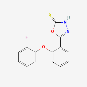 5-[2-(2-Fluorophenoxy)phenyl]-1,3,4-oxadiazole-2(3H)-thione - 821007-32-3