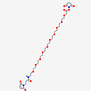 2,5-Dioxopyrrolidin-1-yl 36-(2,5-dioxo-2,5-dihydro-1H-pyrrol-1-yl)-34-oxo-3,6,9,12,15,18,21,24,27,30-decaoxa-33-azahexatriacontanoate - 