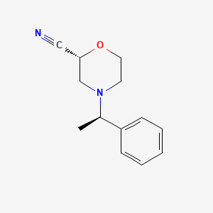 (2R)-4-[(1R)-1-Phenylethyl]morpholine-2-carbonitrile - 800407-95-8