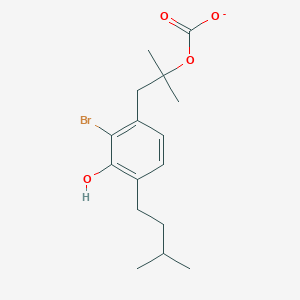 [1-[2-Bromo-3-hydroxy-4-(3-methylbutyl)phenyl]-2-methylpropan-2-yl] carbonate - 680997-59-5