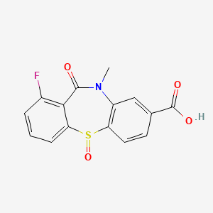 7-fluoro-5-methyl-6,11-dioxobenzo[b][1,4]benzothiazepine-3-carboxylic acid - 