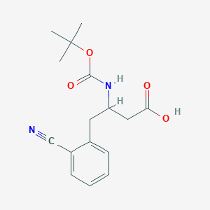 (S)-3-((tert-butoxycarbonyl)amino)-4-(2-cyanophenyl)butanoic acid - 