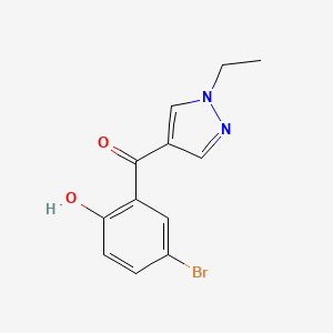 (5-Bromo-2-hydroxyphenyl)(1-ethyl-1H-pyrazol-4-yl)methanone - 651727-60-5