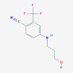 Benzonitrile, 4-[(3-hydroxypropyl)amino]-2-(trifluoromethyl)- - 821777-20-2