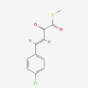 (E)-S-methyl 4-(4-chlorophenyl)-2-oxobut-3-enethioate - 