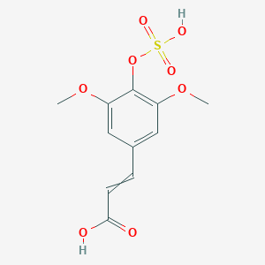3-[3,5-Dimethoxy-4-(sulfooxy)phenyl]prop-2-enoic acid - 651705-77-0