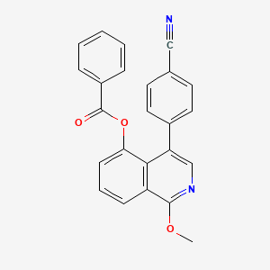 4-(4-Cyanophenyl)-1-methoxyisoquinolin-5-yl benzoate - 656233-73-7