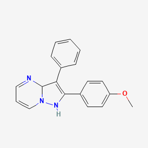 2-(4-Methoxyphenyl)-3-phenyl-1,3a-dihydropyrazolo[1,5-a]pyrimidine - 802919-07-9