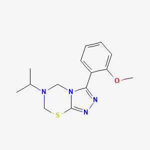 3-(2-Methoxyphenyl)-6-propan-2-yl-5,7-dihydro-[1,2,4]triazolo[3,4-b][1,3,5]thiadiazine - 