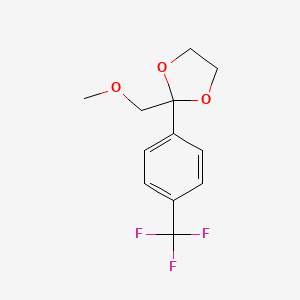 1,3-Dioxolane, 2-(methoxymethyl)-2-[4-(trifluoromethyl)phenyl]- - 658680-41-2