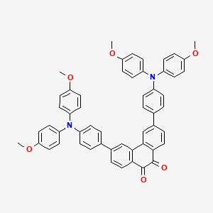 3,6-Bis(4-(bis(4-methoxyphenyl)amino)phenyl)phenanthrene-9,10-dione - 
