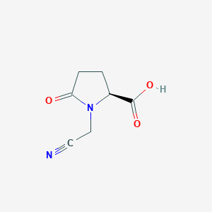 (S)-1-(Cyanomethyl)-5-oxopyrrolidine-2-carboxylic acid - 682773-99-5