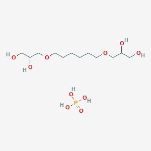 3-[6-(2,3-Dihydroxypropoxy)hexoxy]propane-1,2-diol;phosphoric acid - 681123-37-5