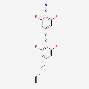 4-{[2,6-Difluoro-4-(pent-4-en-1-yl)phenyl]ethynyl}-2,6-difluorobenzonitrile - 797048-67-0