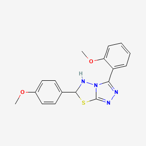 3-(2-Methoxyphenyl)-6-(4-methoxyphenyl)-5,6-dihydro-[1,2,4]triazolo[3,4-b][1,3,4]thiadiazole - 