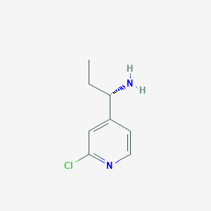 (1S)-1-(2-chloropyridin-4-yl)propan-1-amine - 