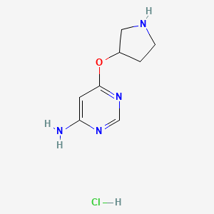 6-(Pyrrolidin-3-yloxy)pyrimidin-4-amine hydrochloride - 