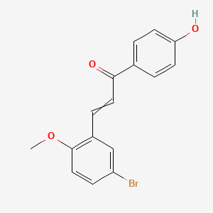 3-(5-Bromo-2-methoxyphenyl)-1-(4-hydroxyphenyl)prop-2-en-1-one - 