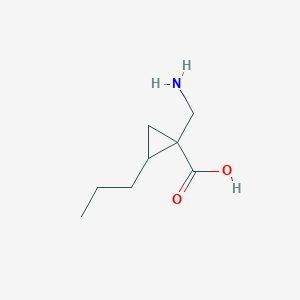 1-(Aminomethyl)-2-propylcyclopropane-1-carboxylic acid - 724773-11-9