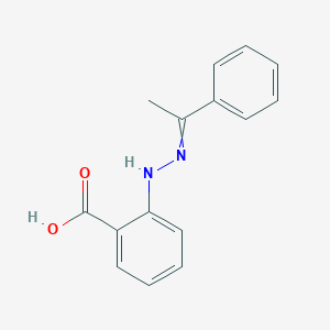 2-[2-(1-Phenylethylidene)hydrazinyl]benzoic acid - 652971-53-4