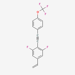 5-Ethenyl-1,3-difluoro-2-{[4-(trifluoromethoxy)phenyl]ethynyl}benzene - 797047-52-0