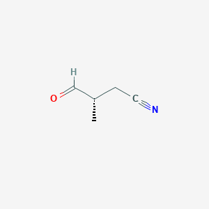 Butanenitrile, 3-methyl-4-oxo-, (3S)- - 702998-98-9