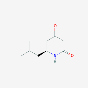 (6S)-6-(2-methylpropyl)piperidine-2,4-dione - 653589-23-2