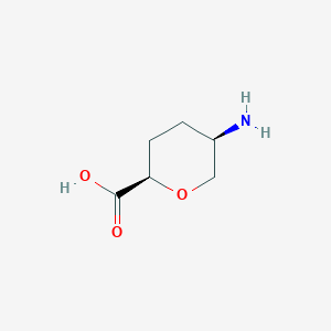 5-Amino-2,6-anhydro-3,4,5-trideoxy-L-threo-hexonic acid - 749175-42-6