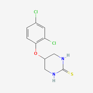 2(1H)-Pyrimidinethione, 5-(2,4-dichlorophenoxy)tetrahydro- - 676167-21-8