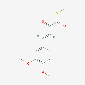 (E)-S-Methyl 4-(3,4-dimethoxyphenyl)-2-oxobut-3-enethioate - 