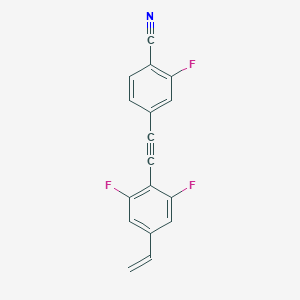 4-[(4-Ethenyl-2,6-difluorophenyl)ethynyl]-2-fluorobenzonitrile - 797047-89-3
