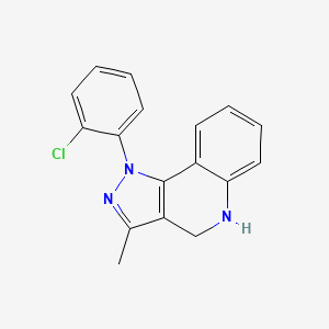 1-(2-Chlorophenyl)-3-methyl-2,4-dihydro-1H-pyrazolo[4,3-c]quinoline - 654650-57-4