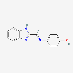 4-{[(1,3-Dihydro-2H-benzimidazol-2-ylidene)methyl]imino}cyclohexa-2,5-dien-1-one - 819858-15-6