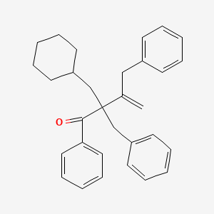 3-Buten-1-one, 2-(cyclohexylmethyl)-1-phenyl-2,3-bis(phenylmethyl)- - 656824-61-2