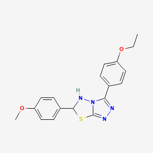 3-(4-Ethoxyphenyl)-6-(4-methoxyphenyl)-5,6-dihydro-[1,2,4]triazolo[3,4-b][1,3,4]thiadiazole - 