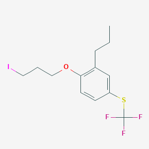 1-(3-Iodopropoxy)-2-propyl-4-[(trifluoromethyl)sulfanyl]benzene - 653578-29-1