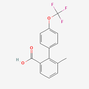 6-Methyl-4'-(trifluoromethoxy)biphenyl-2-carboxylic acid - 682339-50-0