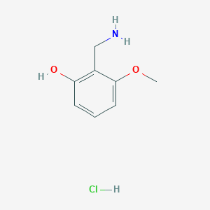 2-(Aminomethyl)-3-methoxyphenol;hydrochloride - 820973-51-1