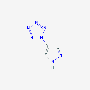(1H-Pyrazol-4-yl)-1H-pentazole - 652148-71-5