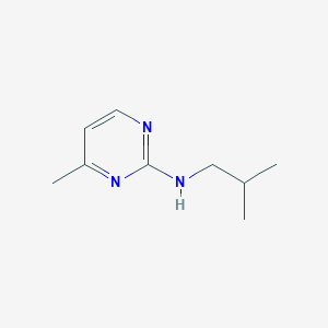 4-Methyl-N-(2-methylpropyl)pyrimidin-2-amine - 651718-73-9