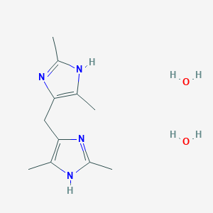 4-[(2,5-dimethyl-1H-imidazol-4-yl)methyl]-2,5-dimethyl-1H-imidazole;dihydrate - 651731-86-1