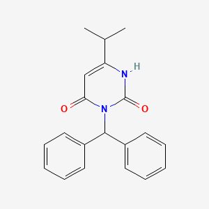 6-Isopropyl-3-benzhydrylpyrimidine-2,4(1H,3H)-dione - 821795-53-3