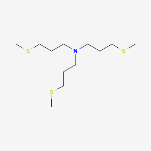 3-methylsulfanyl-N,N-bis(3-methylsulfanylpropyl)propan-1-amine - 143064-38-4