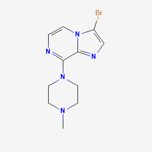 3-Bromo-8-(4-methylpiperazin-1-yl)imidazo[1,2-a]pyrazine - 143591-62-2