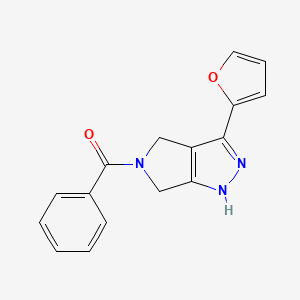[3-(furan-2-yl)-4,6-dihydro-1H-pyrrolo[3,4-c]pyrazol-5-yl]-phenylmethanone - 657415-34-4