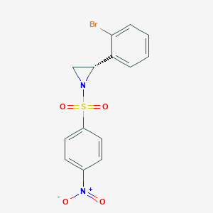 (2S)-2-(2-Bromophenyl)-1-(4-nitrobenzene-1-sulfonyl)aziridine - 832117-99-4