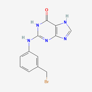2-[3-(Bromomethyl)anilino]-3,7-dihydro-6H-purin-6-one - 142580-98-1
