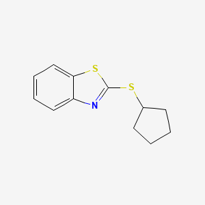 2-(Cyclopentylsulfanyl)-1,3-benzothiazole - 156050-11-2